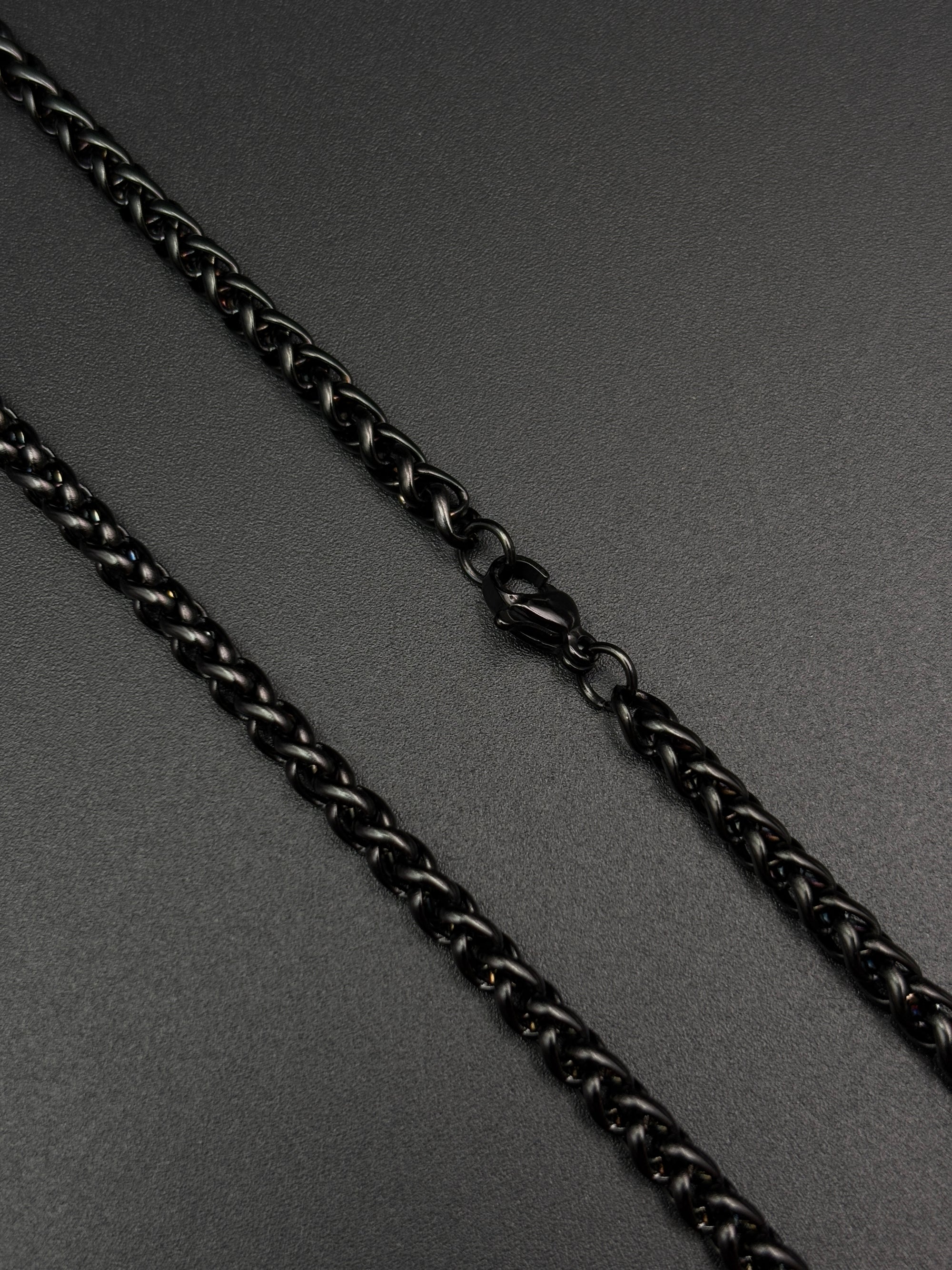 Men’s Black Wheat Chain