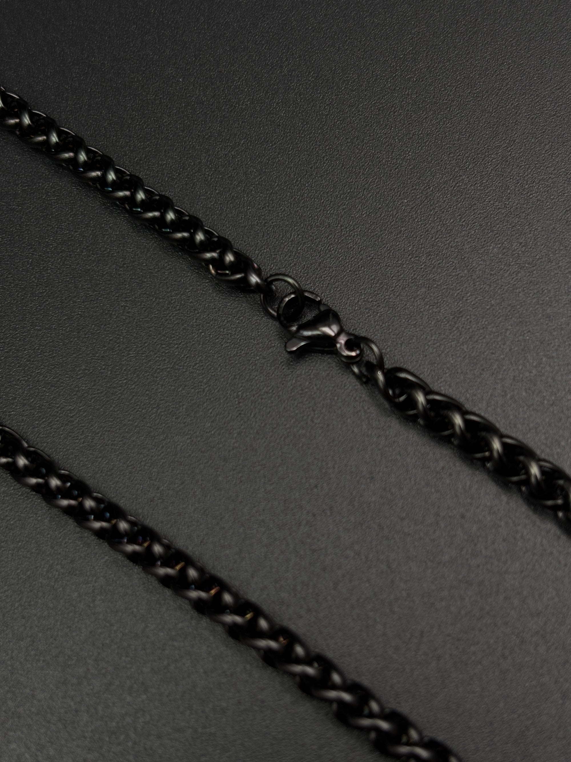 Men’s Black Wheat Chain