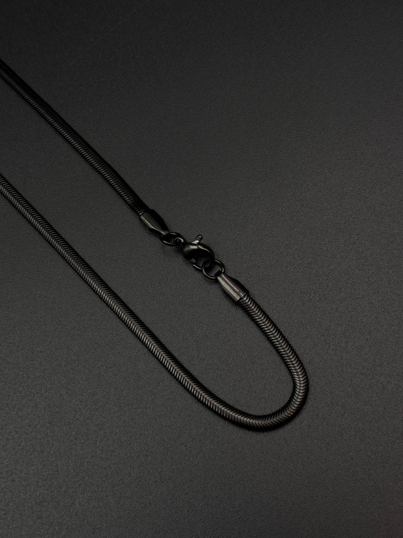Men’s Black Serpent Snake Chain