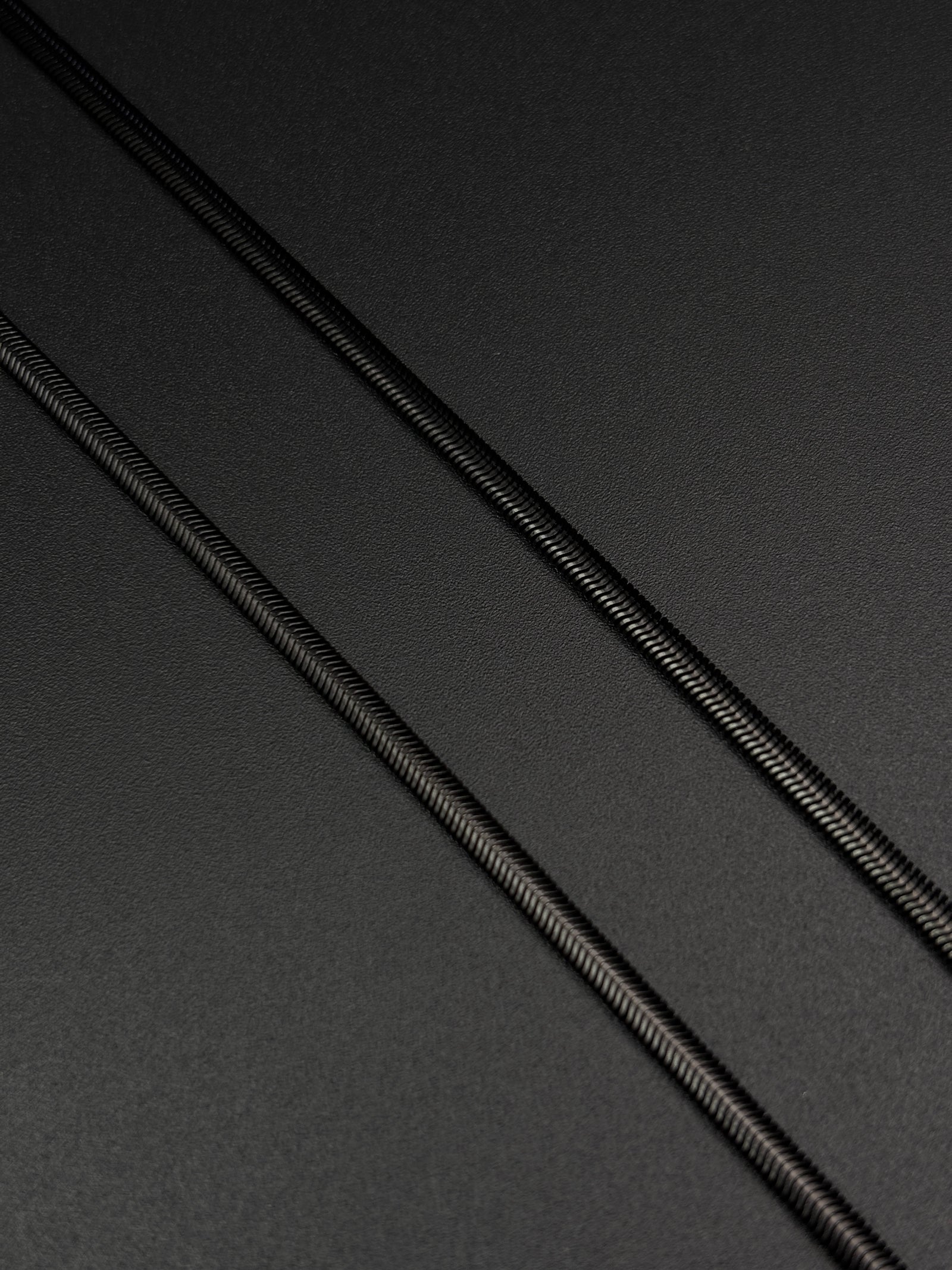 Men’s Black Serpent Snake Chain