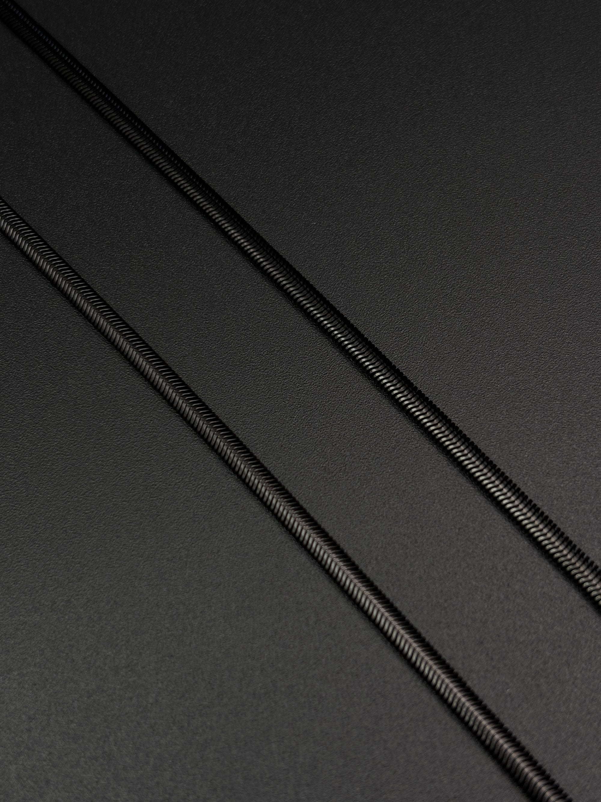Men’s Black Serpent Snake Chain