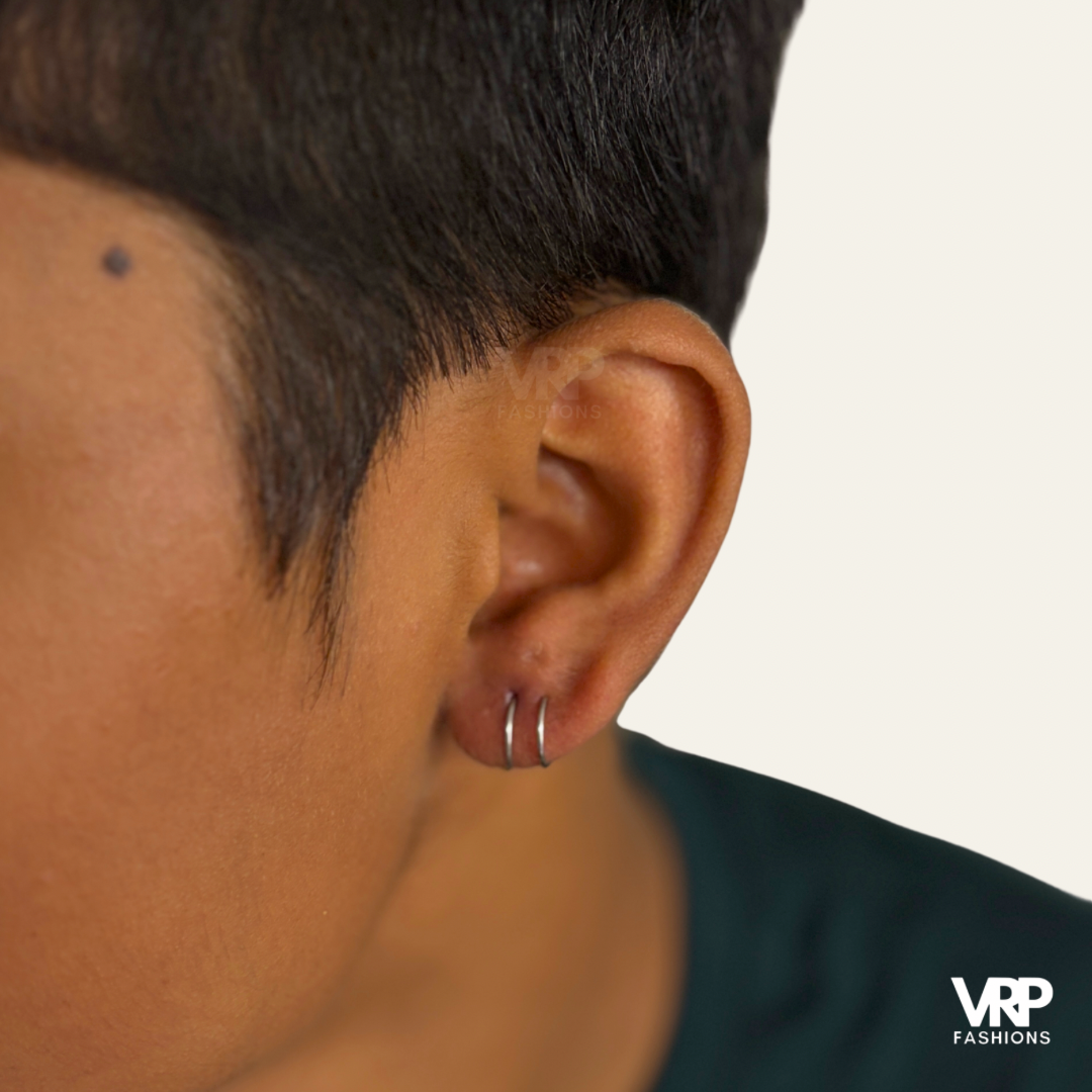 Spiral Hoops / 2 in 1 - Nose Ring / Earing