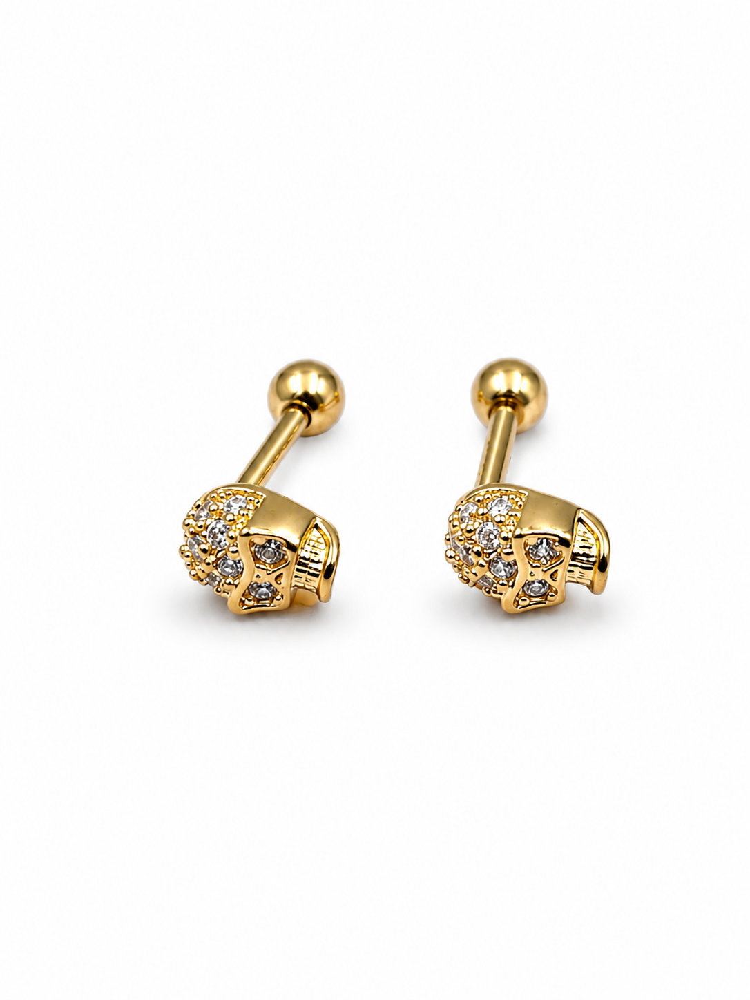 Skull Studs - Gold
