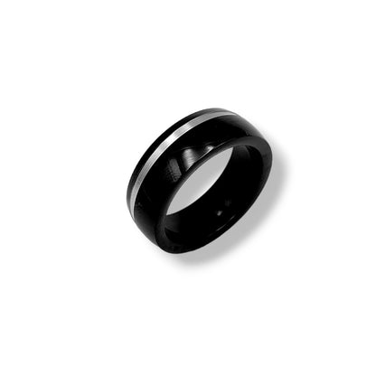 Domed Black Tungsten Ring