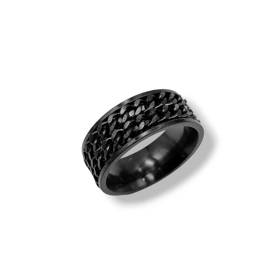 Combo of 3 Black Rings - Vrp Fashions 