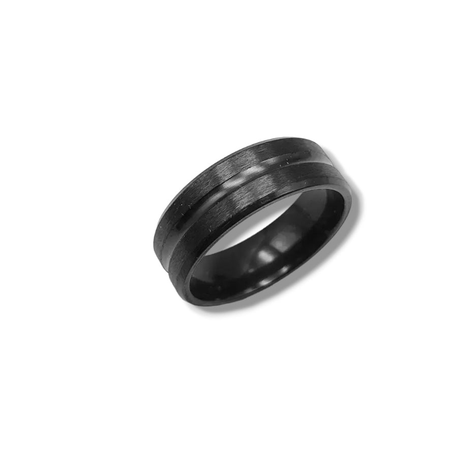 Blend Matte Black Ring for Men - Vrp Fashions 