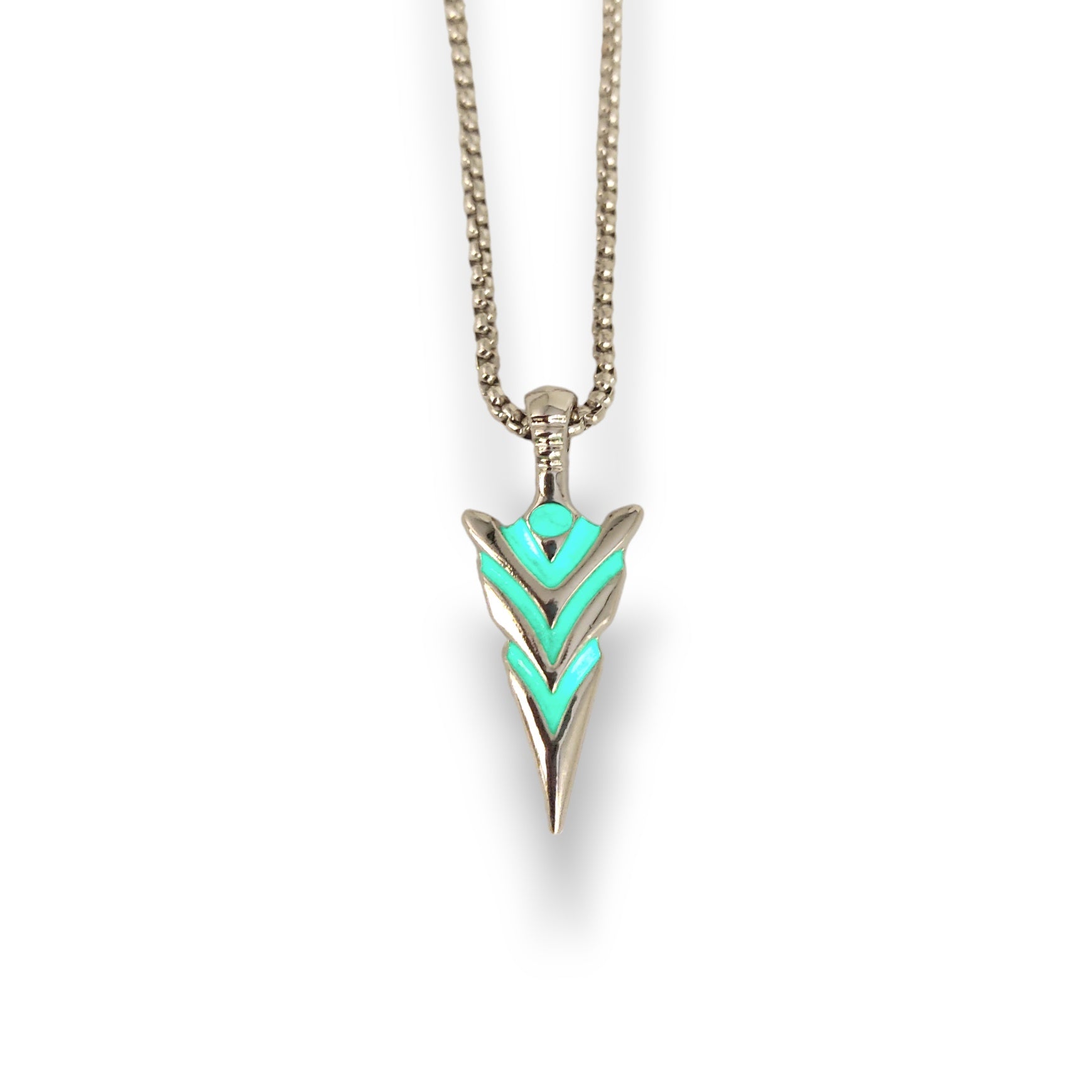 Arrow Necklace (glows in the dark)