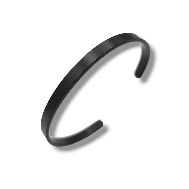 Minimalist Black Cuff For Men
