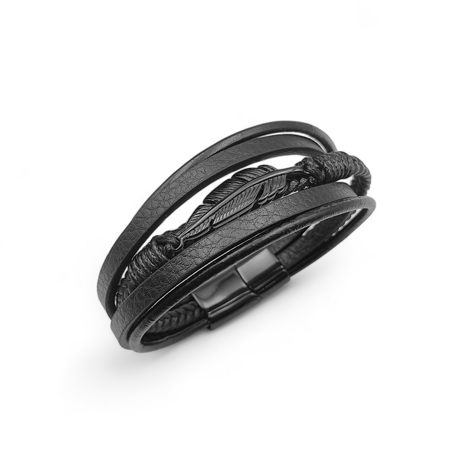 Leafy Leather Bracelet - Vrp Fashions 